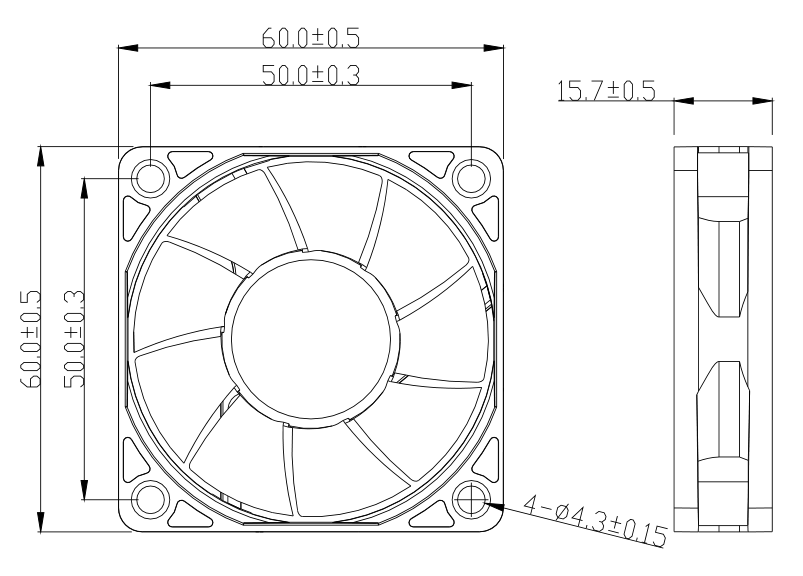 fan cooling 6015 dc fan Brushless fan  (图2)