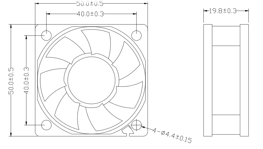  cooling 5020 5v 12v dc cooling fan  (图2)