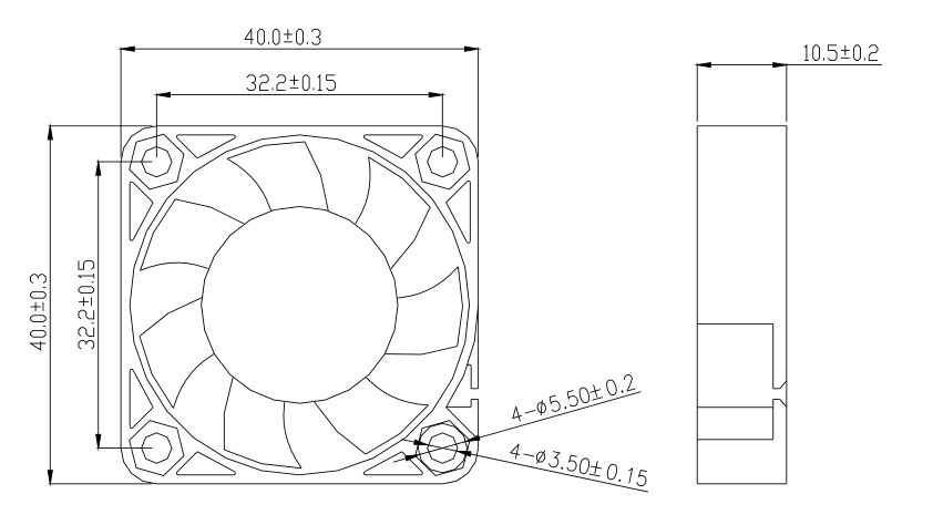 fan cooling 4010 5v 12v dc fan  (图2)