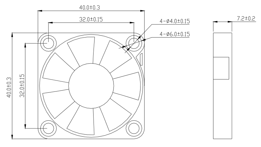 Axial cooling 4007 5v 12v dc fan (图2)